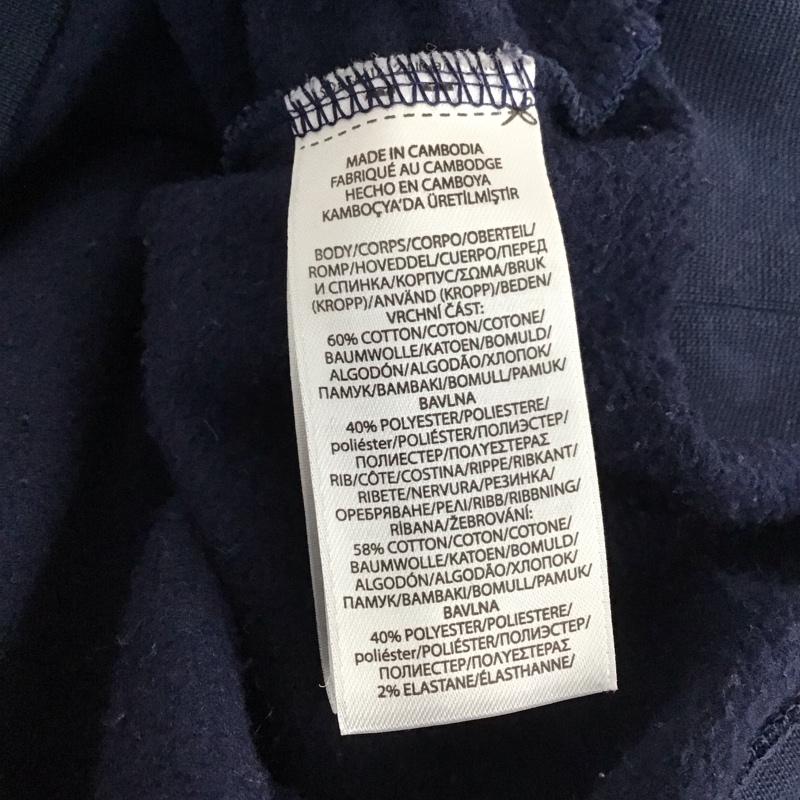 ポロラルフローレン POLO RALPH LAUREN トレーナー 長袖 長袖トレーナー スウェット クルーネック プルオーバー M ロゴ、文字 紺 / ネイビー / navy メンズ USED 古着 中古 10152664