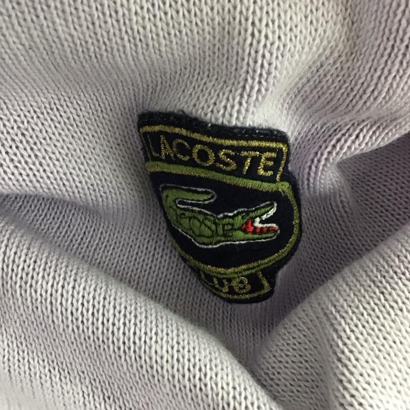 ラコステ LACOSTE ニット、セーター 長袖 長袖ニットカットソー クルーネック セーター 3 ロゴ、文字 紫 / パープル / purple メンズ USED 古着 中古 10152709