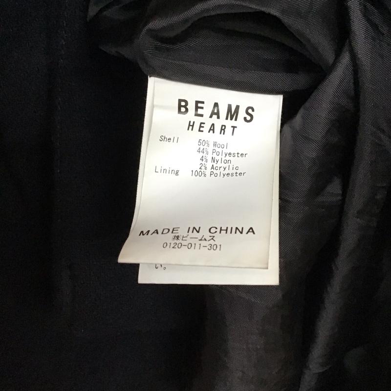 ビームス ハート BEAMS HEART コート コート一般 ジップアップコート ダッフルコート アウター S 無地 紺 / ネイビー / navy メンズ USED 古着 中古 10152710