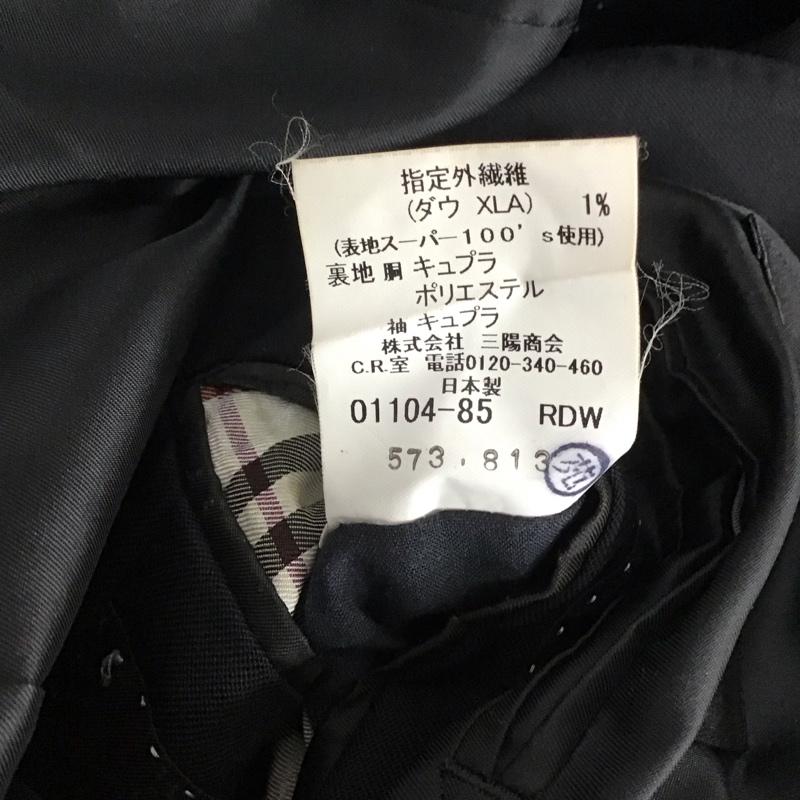 バーバリーブラックレーベル BURBERRY BLACK LABEL ジャケット、上着 ジャケット、ブレザー ジャケット アウター カラージャケット テーラードジャケット 40 無地 黒 / ブラック / black メンズ USED 古着 中古 10152734