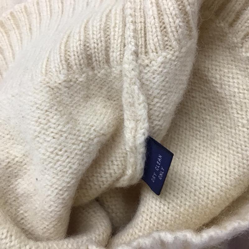 ポロバイラルフローレン Polo by RALPH LAUREN ニット、セーター 長袖 長袖ニットカットソー クルーネック セーター S ロゴ、文字 アイボリー / アイボリー / レディース USED 古着 中古 10152776