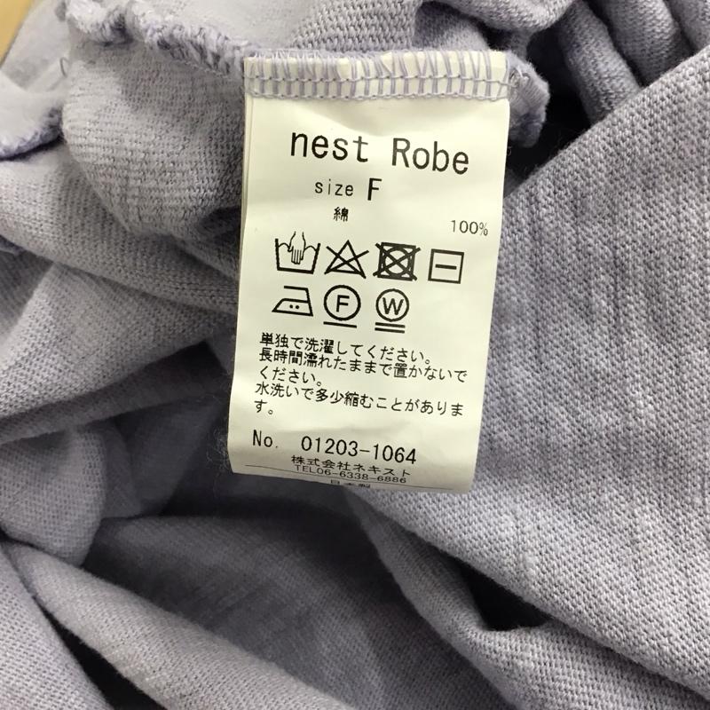 ネストローブ nest Robe カットソー 長袖 長袖カットソー 無地カットソー ワイドネック FREE 無地 紫 / パープル / purple レディース USED 古着 中古 10152777