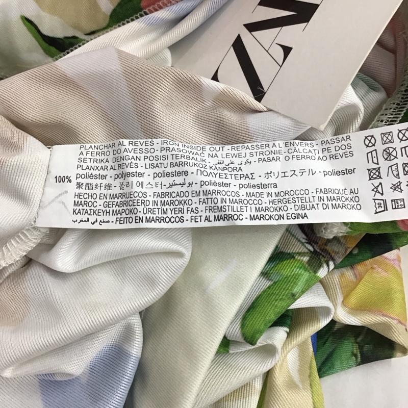 ザラ ZARA パンツ ワークパンツ、ペインターパンツ ワイドパンツ カジュアルパンツ ワークパンツ M プリント マルチカラー / マルチカラー / multicolor レディース USED 古着 中古 10152779