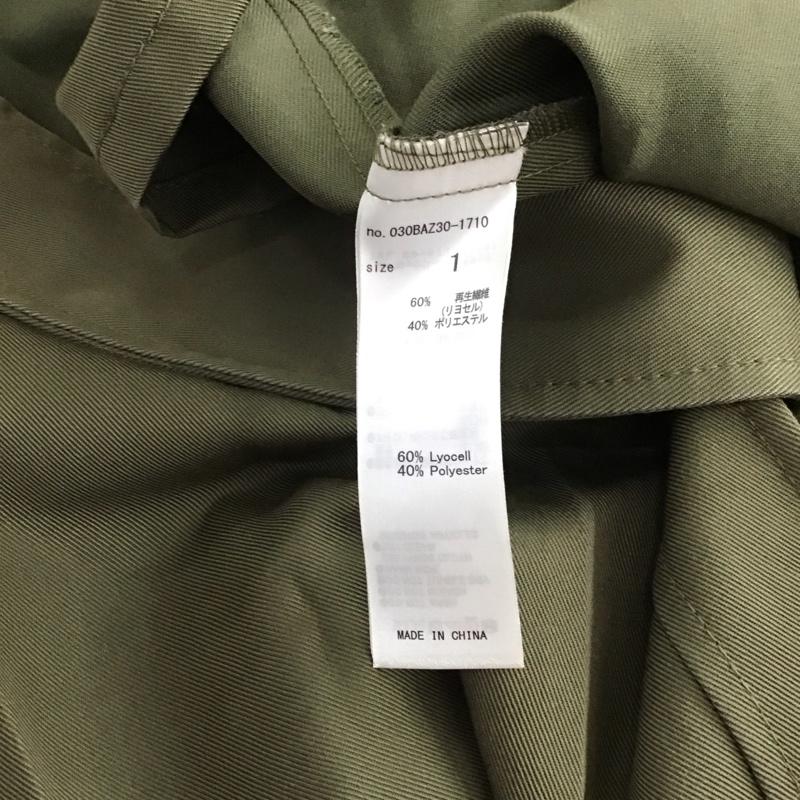 スライ SLY ワンピース ロングスカート 030baz30-1710 PLEATSMILITARYLONGSHBZ 1 無地 カーキ / カーキ / khaki レディース USED 古着 中古 10152786
