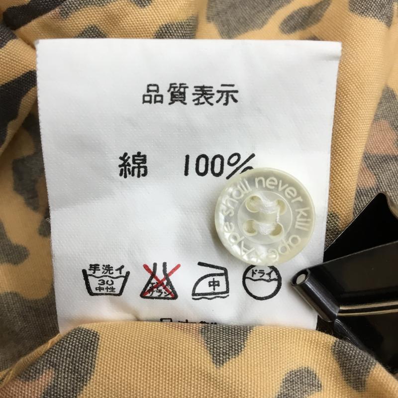 アベイシングエイプ A BATHING APE シャツ、ブラウス 長袖 L ヒョウ柄・レオパード柄 茶 / ブラウン / brown メンズ USED 古着 中古 10152820