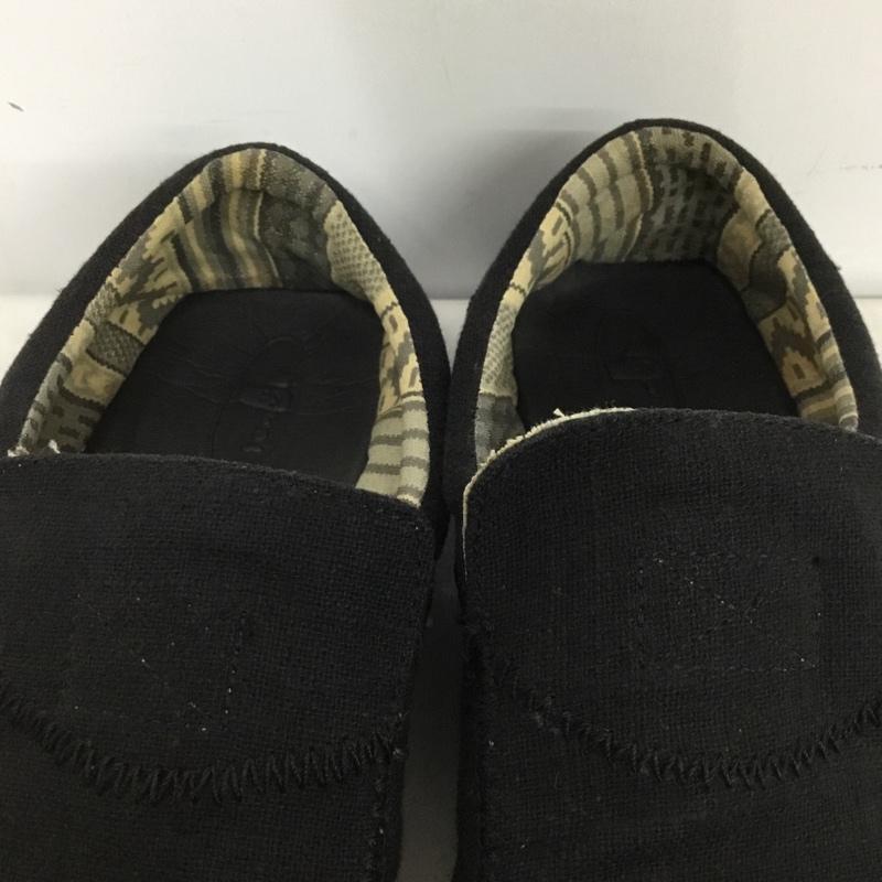 サヌーク sanuk スリッポン スリッポン 7 234 248 UK7 US:8 ロゴ、文字 黒 / ブラック / black メンズ USED 古着 中古 10152844