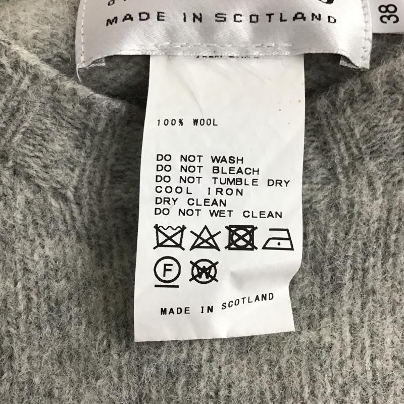 ハーレー HARLEY ニット、セーター 長袖 17-080-410-0047-3-0 ウール クルーネック 38 無地 灰 / グレー / gray レディース USED 古着 中古 10152852