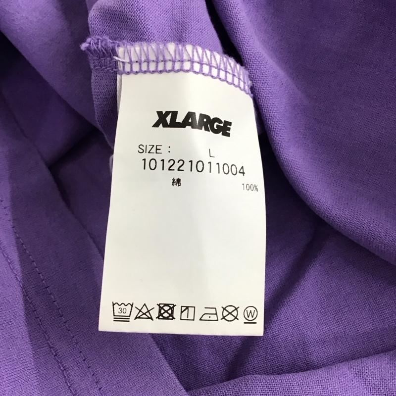 エクストララージ XLARGE Tシャツ 半袖 半袖カットソー プリントTシャツ クルーネックカットソー L プリント 紫 / パープル / purple メンズ USED 古着 中古 10152866