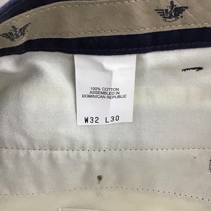 ドッカーズ DOCKERS パンツ チノパン チノパン ワイドパンツ カジュアルパンツ 32インチ ロゴ、文字 紺 / ネイビー / navy メンズ USED 古着 中古 10152876