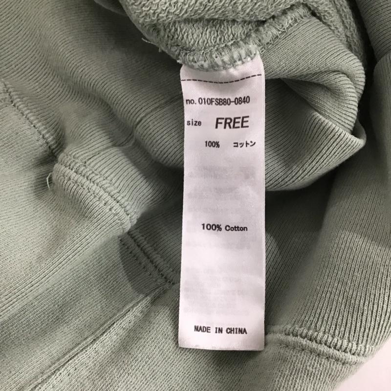 マウジー MOUSSY トレーナー 長袖 010FSB80-0840 ハーフジップ スウェット FREE 無地 薄緑 / ライトグリーン / レディース USED 古着 中古 10152888