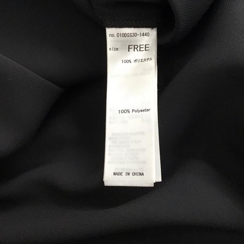 マウジー MOUSSY シャツ、ブラウス 長袖 010DSS30-1440 サテンシャツ FREE 無地 黒 / ブラック / black レディース USED 古着 中古 10152889
