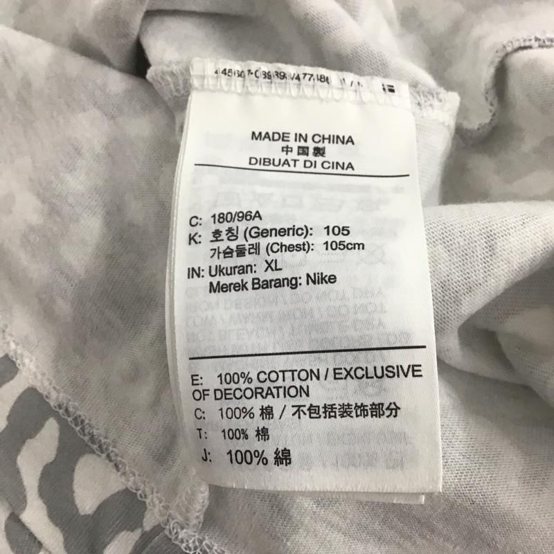 ナイキ NIKE Tシャツ 半袖 ct6892-100 半袖カットソー プリントTシャツ クルーネックカットソー XL プリント 白 / ホワイト / white X 灰 / グレー / gray メンズ USED 古着 中古 10152895