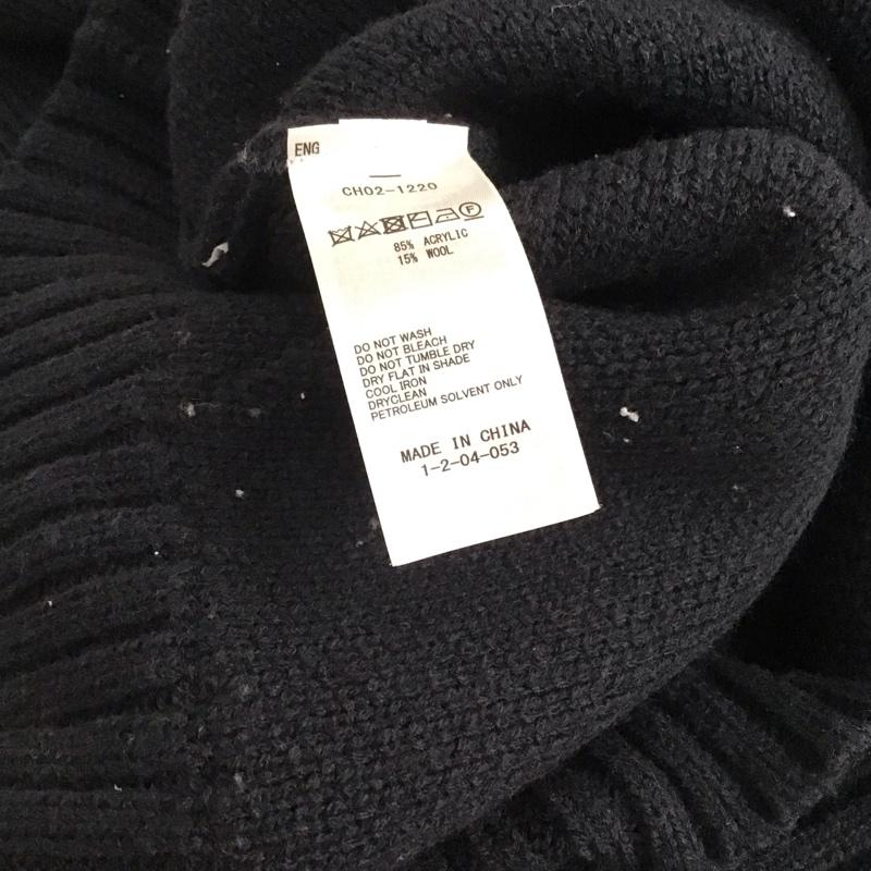 チャムス CHUMS パーカー 長袖 長袖ニットパーカー プルオーバーニット M ロゴ、文字 紺 / ネイビー / navy メンズ USED 古着 中古 10152912
