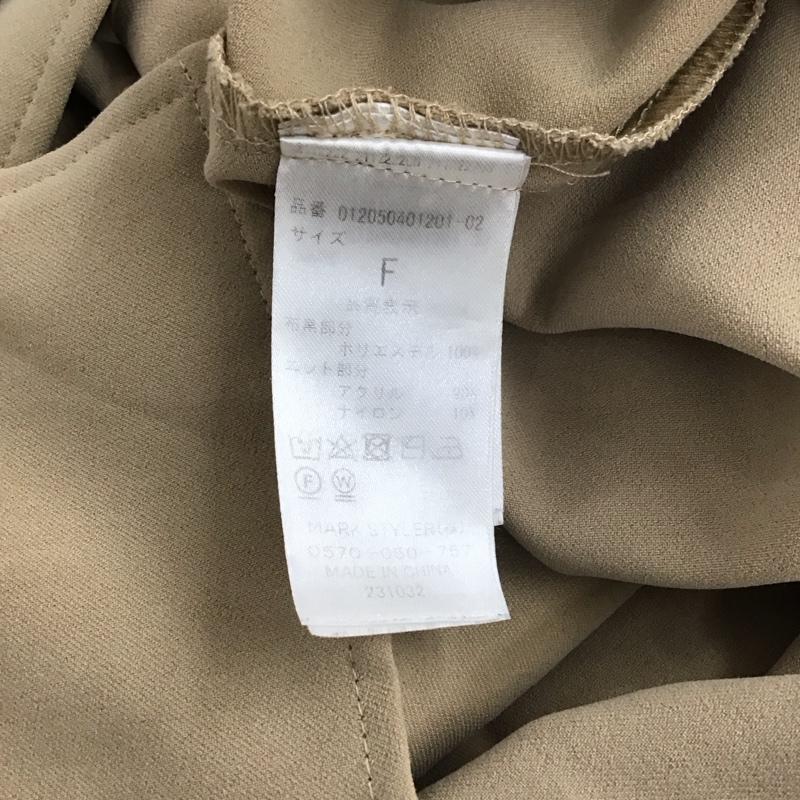 ムルーア MURUA シャツ、ブラウス 長袖 012050401201 タートルレイヤーボタンシャツ ドッキングデザイントップス FREE 無地 ベージュ / ベージュ / beige レディース USED 古着 中古 10152915