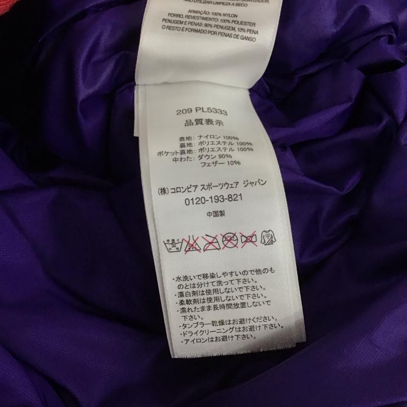 コロンビア Columbia ジャケット、上着 ジャケット、ブレザー 209 PL5333 ダウン フェザー M ロゴ、文字 赤 / レッド / red レディース USED 古着 中古 10152924