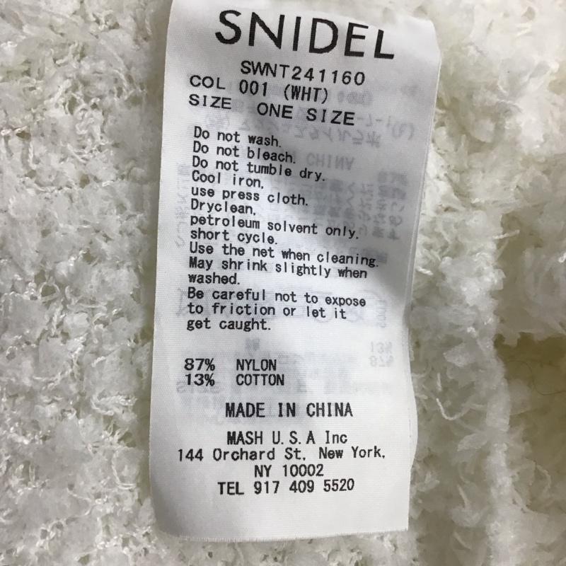 スナイデル SNIDEL カーディガン 長袖 SWNT241160 ラッフィーボレロカーデ ONE SIZE 無地 白 / ホワイト / white レディース USED 古着 中古 10152937