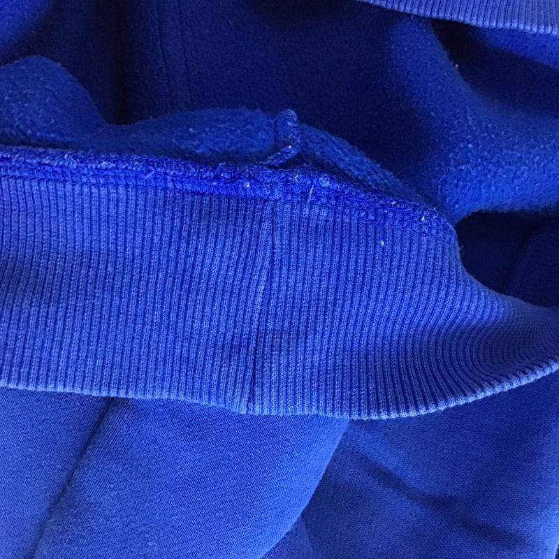 アディダス adidas パーカー 長袖 プルオーバー 裏起毛 S ロゴ、文字 青 / ブルー / blue レディース USED 古着 中古 10152958
