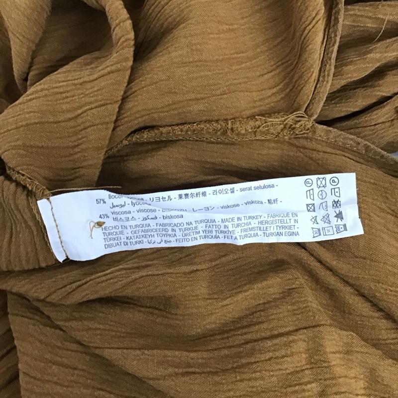 ザラ ZARA ワンピース ミニスカート シャツワンピース 無地 茶 / ブラウン / brown レディース USED 古着 中古 10153025
