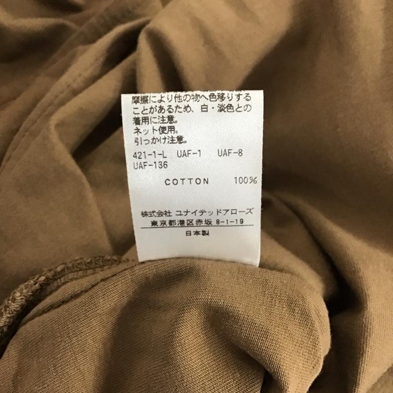 ビューティアンドユースユナイテッドアローズ BEAUTY&YOUTH UNITED ARROWS Tシャツ 半袖 1617-225-5416 コットンサイドスリットビッグTシャツ 無地 茶 / ブラウン / brown レディース USED 古着 中古 10153056