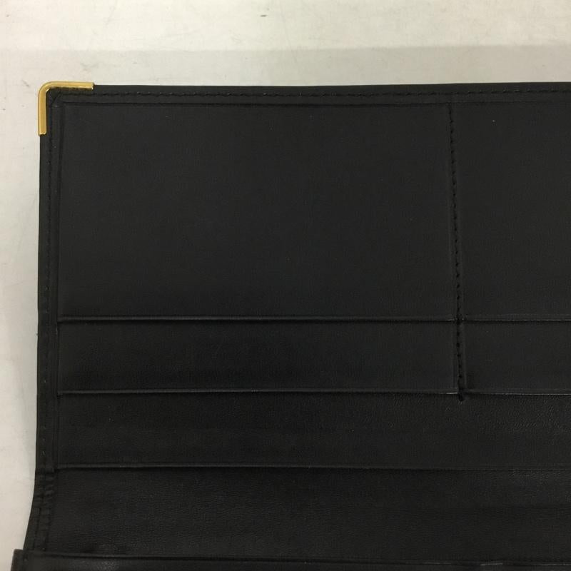 ダンヒル DUNHILL 財布 長財布 箱有 ロゴ、文字 黒 / ブラック / black X 金 / ゴールド / gold color メンズ USED 古着 中古 10153089