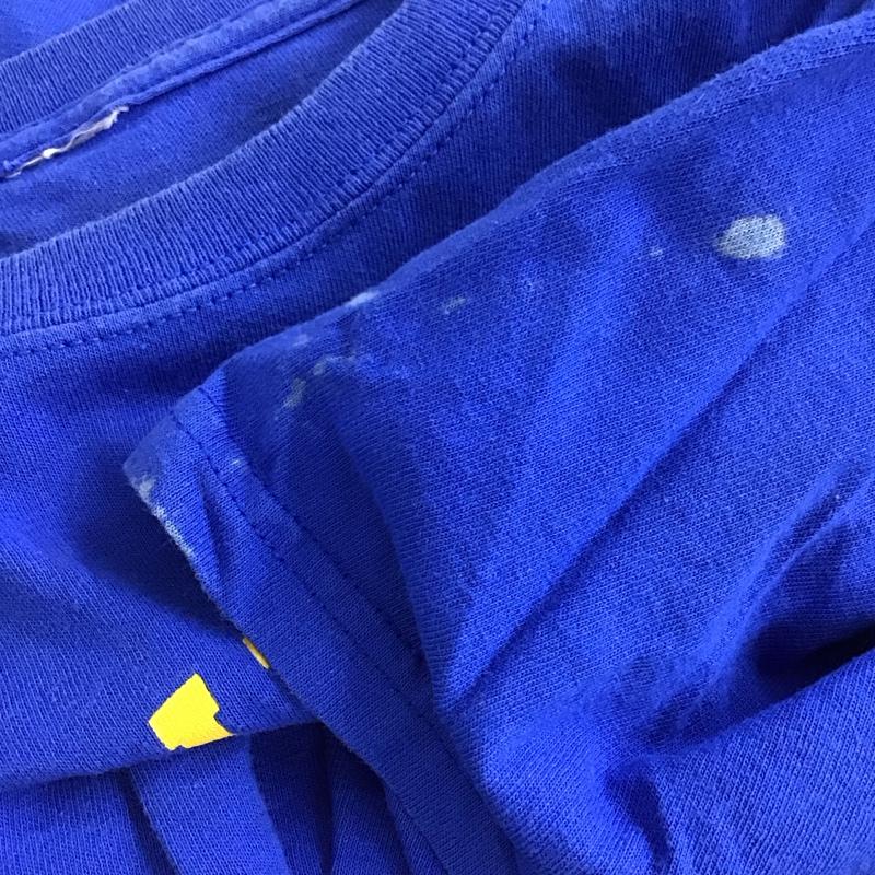古着 USED Tシャツ 半袖 半袖カットソー プリントTシャツ クルーネックカットソー ロゴ、文字 青 / ブルー / blue メンズ USED 古着 中古 10153200
