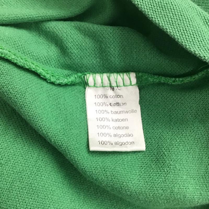 ラコステ LACOSTE ポロシャツ 半袖 半袖ポロシャツ カラーシャツ 半袖カットソー 6 ロゴ、文字 緑 / グリーン / green メンズ USED 古着 中古 10153276