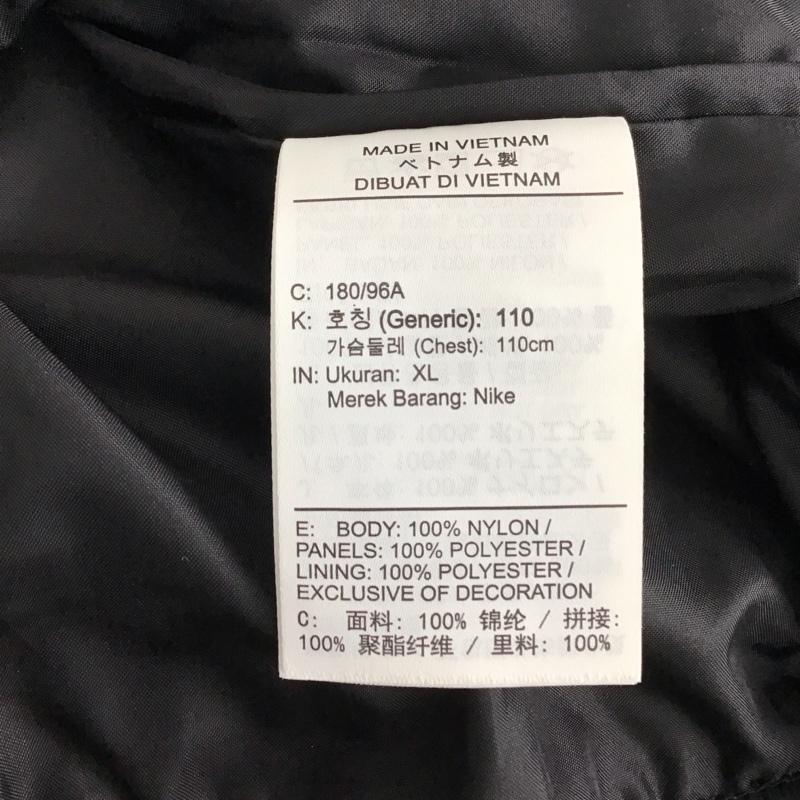 ナイキ NIKE ジャケット、上着 ジャンパー、ブルゾン hv6516-011 ウーヴントラックL/Sトップ ジップアップジャケット XL ロゴ、文字 黒 / ブラック / black メンズ USED 古着 中古 10153315