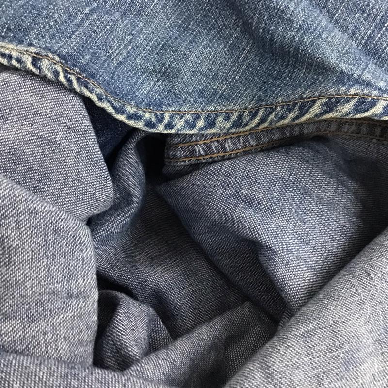 ブルーブルー BLUE BLUE シャツ、ブラウス 長袖 長袖シャツ デニムシャツ カラーシャツ 2 無地 インディゴ / インディゴ / Indigo メンズ USED 古着 中古 10153321
