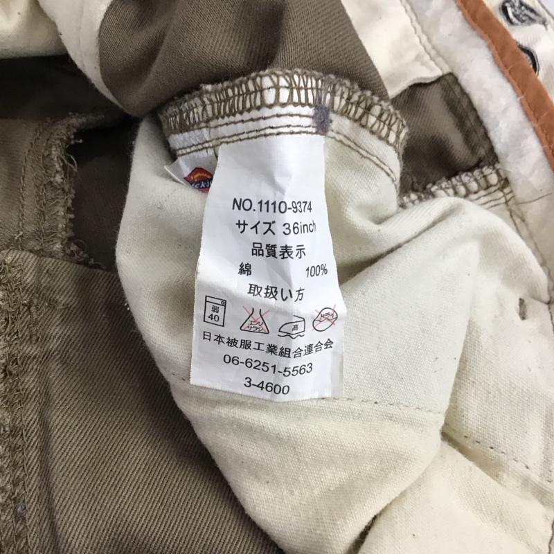 ディッキーズ Dickies パンツ ワークパンツ、ペインターパンツ ワークパンツ ワイドパンツ カジュアルパンツ 36 無地 ベージュ / ベージュ / beige メンズ USED 古着 中古 10153327