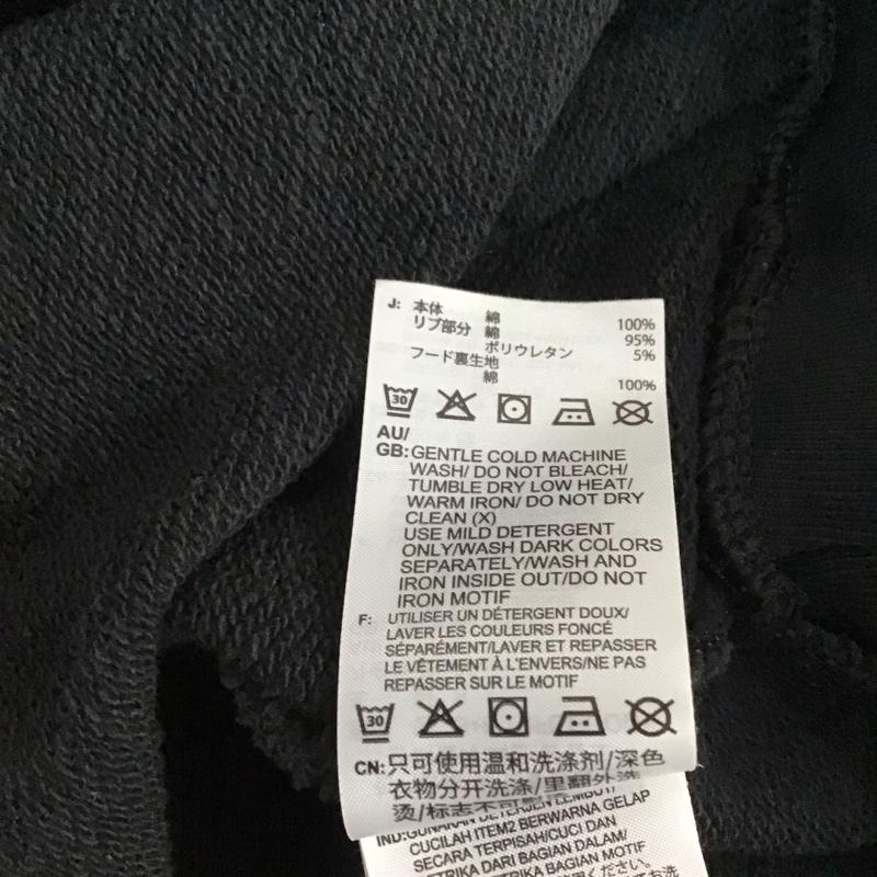 アディダス adidas パーカー 長袖 GE0795 スウェット プルオーバー フーディ トレフォイル S ロゴ、文字 黒 / ブラック / black メンズ USED 古着 中古 10153357