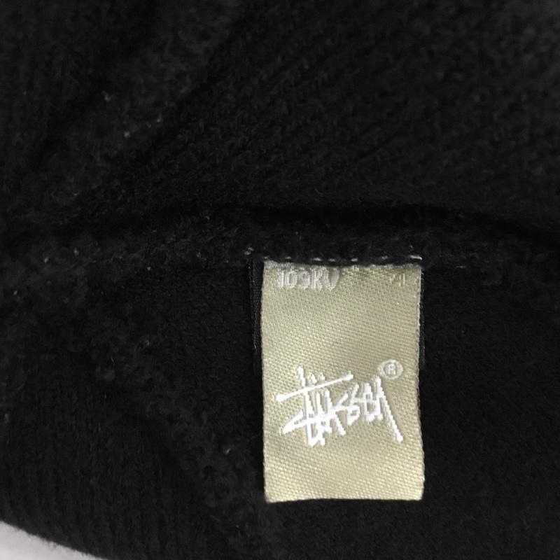 ステューシー STUSSY 帽子 ニット帽 STUSSY TROOPS ビーニー ロゴ、文字 黒 / ブラック / black メンズ USED 古着 中古 10153381