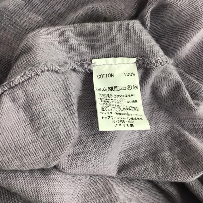 ベルバシーン Velva Sheen Tシャツ 半袖 半袖カットソー 無地Tシャツ クルーネックカットソー L 無地 紫 / パープル / purple メンズ USED 古着 中古 10153388