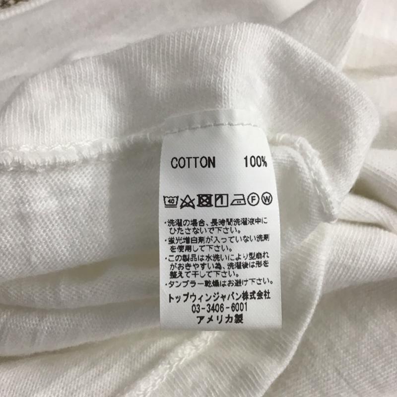 ベルバシーン Velva Sheen Tシャツ 半袖 半袖カットソー プリントTシャツ クルーネックカットソー L 無地 白 / ホワイト / white メンズ USED 古着 中古 10153399