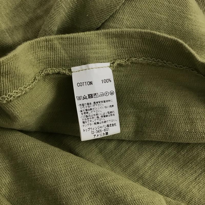 ベルバシーン Velva Sheen Tシャツ 半袖 半袖カットソー プリントTシャツ クルーネックカットソー L 無地 カーキ / カーキ / khaki メンズ USED 古着 中古 10153402