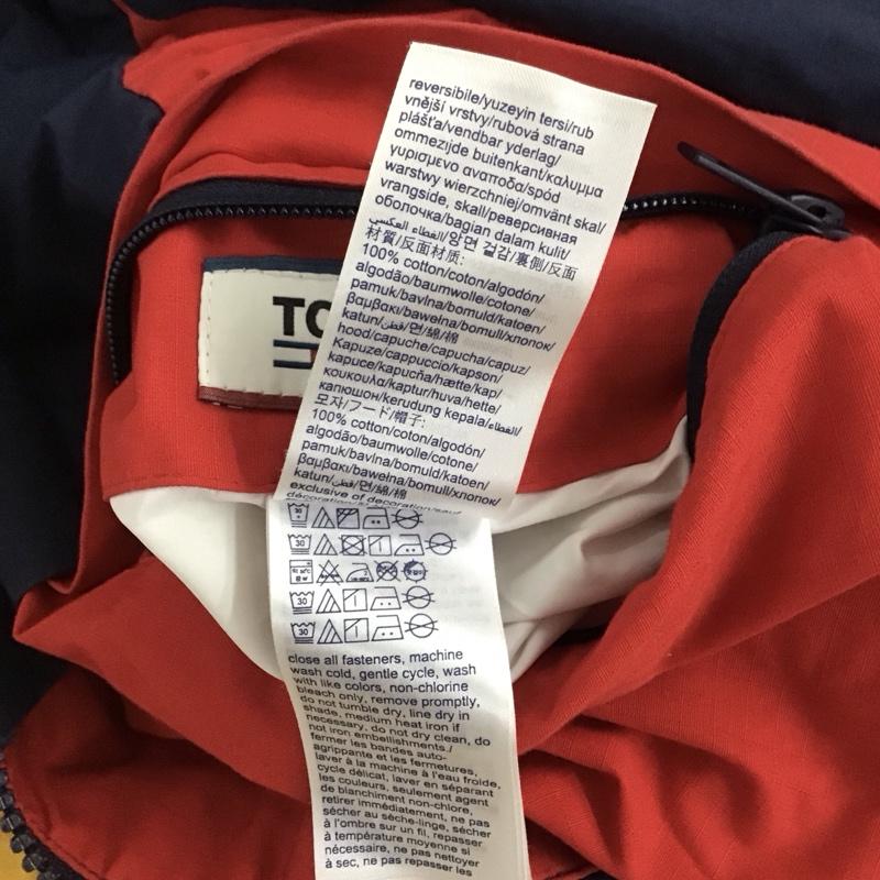 トミーヒルフィガー TOMMY HILFIGER ジャケット、上着 ジャンパー、ブルゾン ジップアップジャケット アウター スタンドネック M ロゴ、文字 紺 / ネイビー / navy X 白 / ホワイト / white X 赤 / レッド / red メンズ USED 古着 中古 10153405