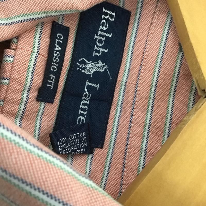 ラルフローレン RALPHLAUREN シャツ、ブラウス 半袖 半袖シャツ ストライプシャツ ボタンダウンシャツ L ストライプ マルチカラー / マルチカラー / multicolor メンズ USED 古着 中古 10153413
