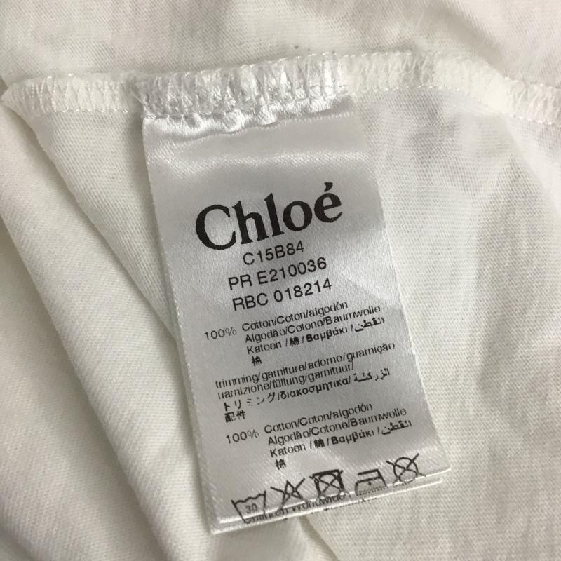 クロエ Chloe Tシャツ 半袖 半袖カットソー プリントTシャツ クルーネックカットソー プリント 白 / ホワイト / white ガールズ USED 古着 中古 10153426