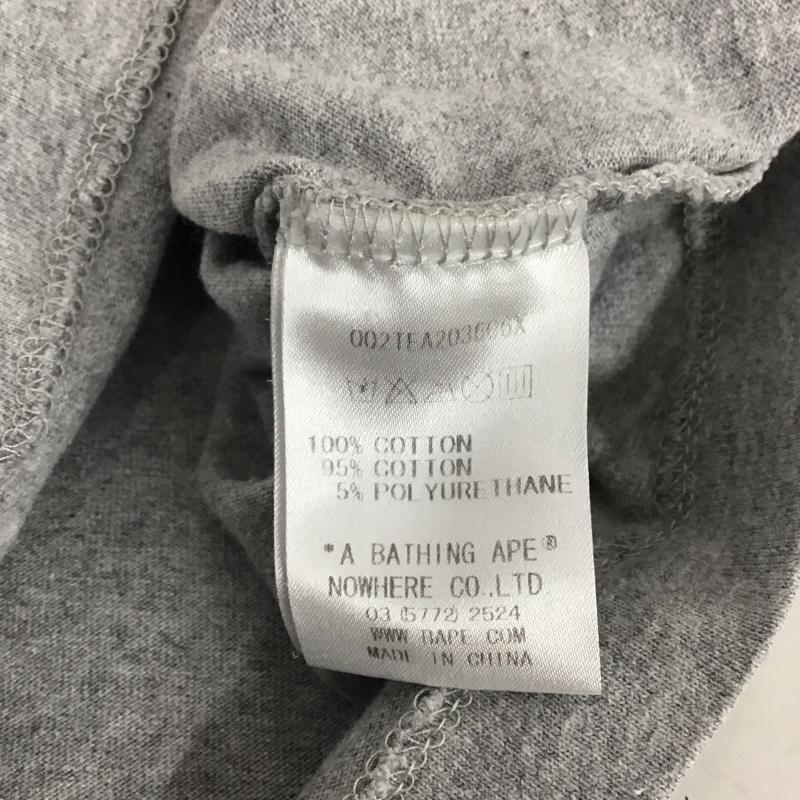 ベイプキッズ BAPEKIDS Tシャツ 半袖 半袖カットソー プリントTシャツ クルーネックカットソー 90cm プリント 灰 / グレー / gray ボーイズ USED 古着 中古 10153428
