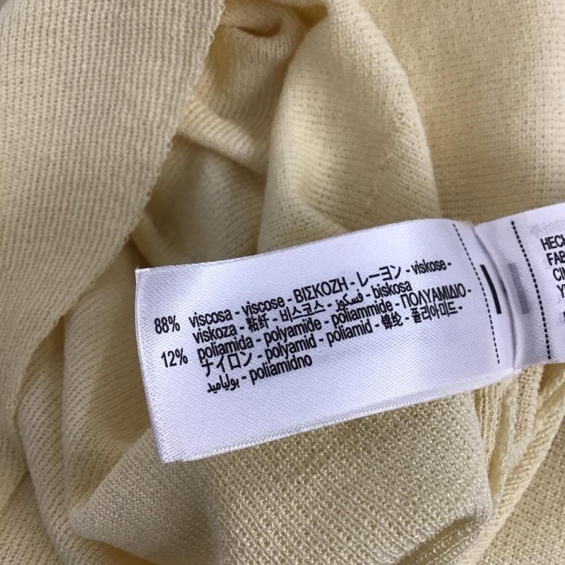 ザラ ZARA カットソー 半袖 ノースリーブカットソー Vネックカットソー S 無地 アイボリー / アイボリー / レディース USED 古着 中古 10153453