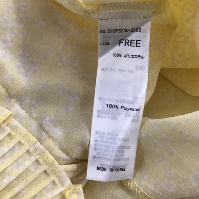 マウジー MOUSSY シャツ、ブラウス 長袖 010fs230-2180 PIN TUCK FLORAL ブラウス FREE 総柄 黄 / イエロー / yellow レディース USED 古着 中古 10153479