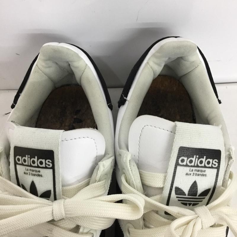 アディダス adidas スニーカー スニーカー GV7615 スーパースター SUPERSTAR PARLEY 27.5 27.5cm ロゴ、文字 白 / ホワイト / white X 黒 / ブラック / black メンズ USED 古着 中古 10153494