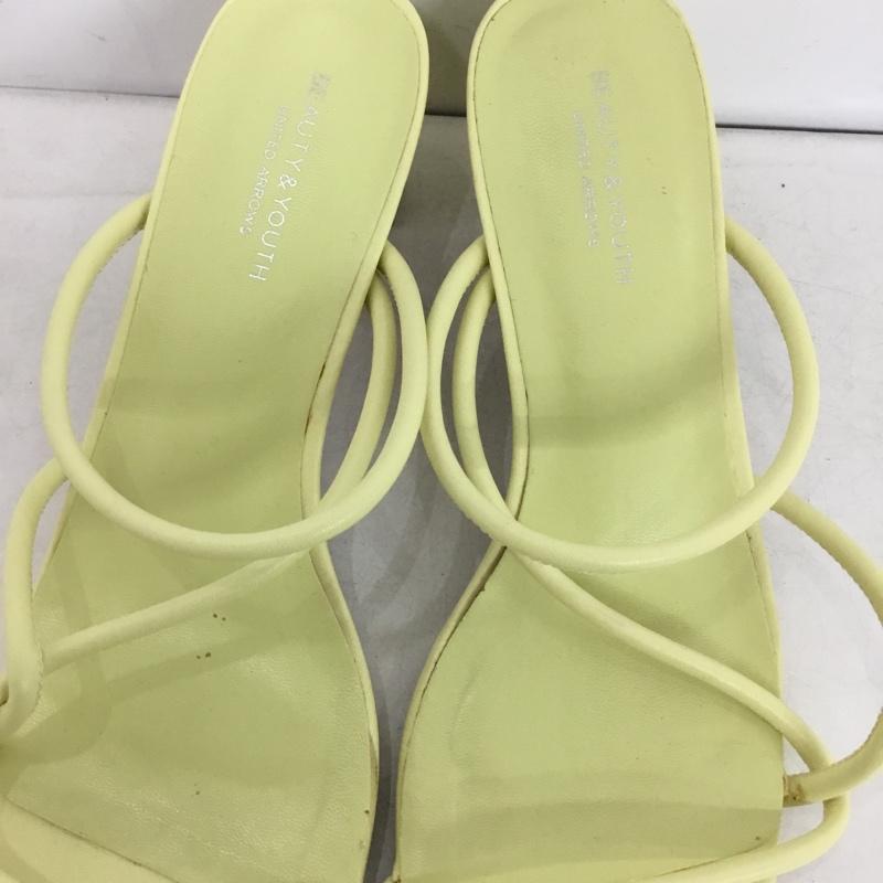 ビューティアンドユースユナイテッドアローズ BEAUTY&YOUTH UNITED ARROWS サンダル サンダル ミュール 37.5 無地 黄 / イエロー / yellow レディース USED 古着 中古 10153498