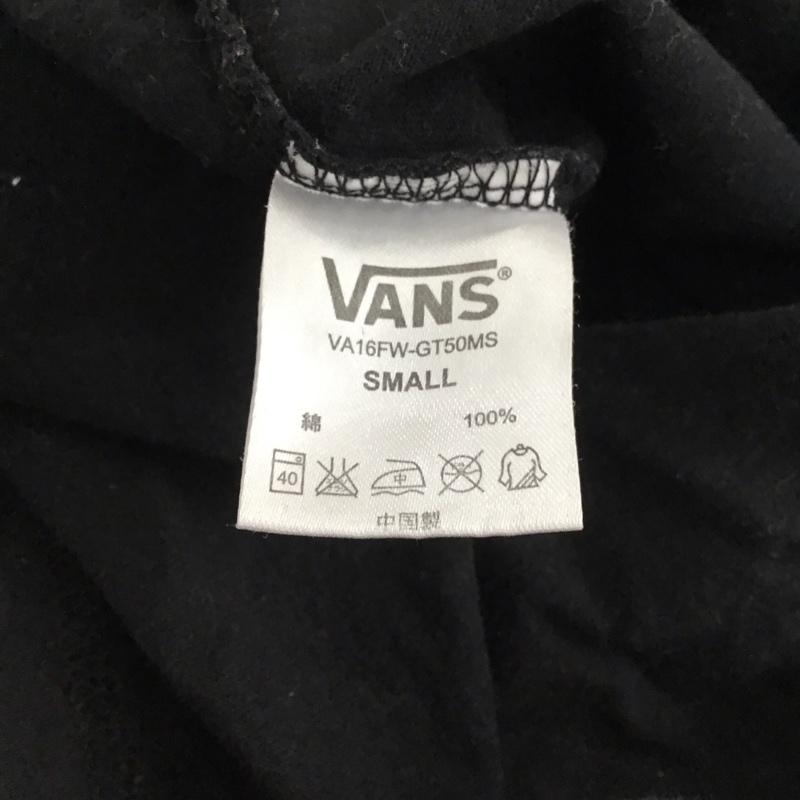 バンズ VANS カットソー 長袖 長袖カットソー プリントカットソー クルーネック S ロゴ、文字 黒 / ブラック / black メンズ USED 古着 中古 10153576