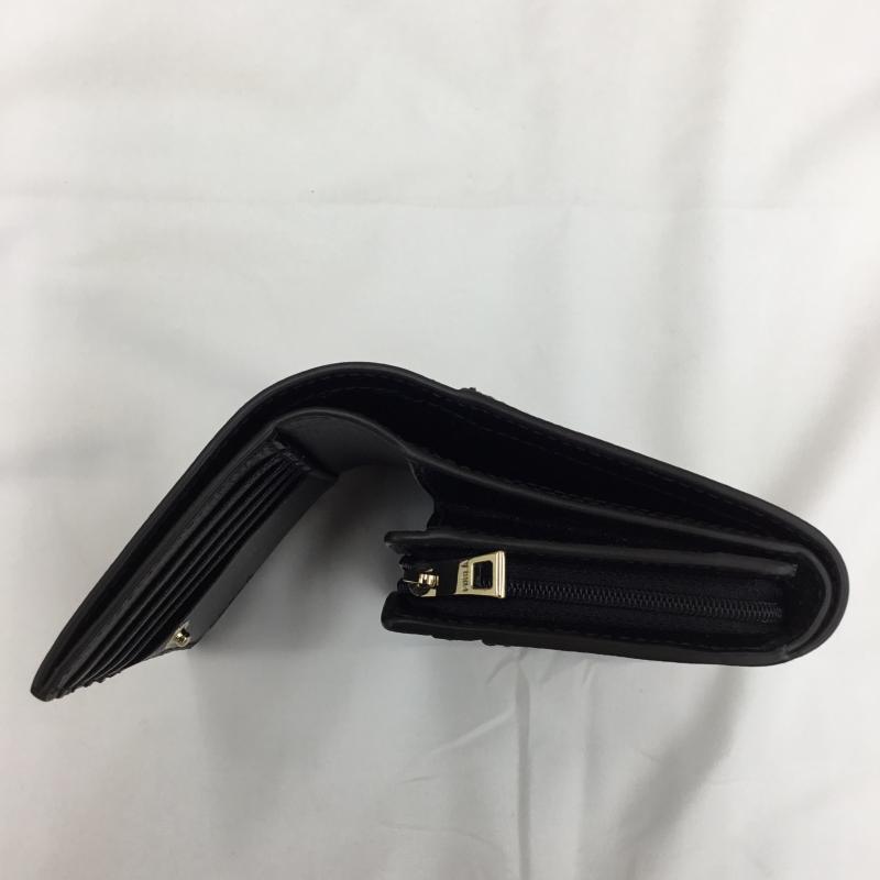 フルラ FURLA 財布 二つ折り ロゴ、文字 黒 / ブラック / black レディース USED 古着 中古 10153602