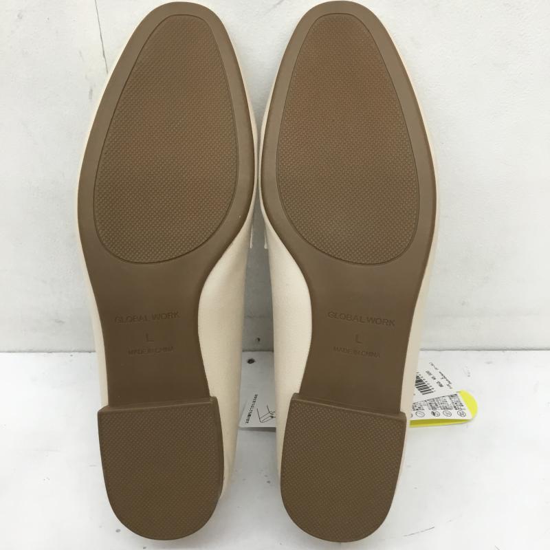 グローバルワーク GLOBAL WORK ローファー ローファー GW823030PD L 無地 アイボリー / アイボリー / レディース USED 古着 中古 10153604