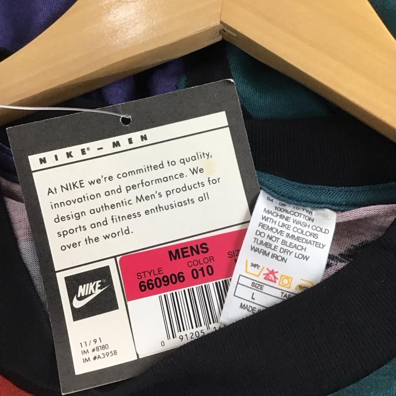 ナイキ NIKE Tシャツ 半袖 660906 半袖カットソー プリントTシャツ L ロゴ、文字 マルチカラー / マルチカラー / multicolor メンズ USED 古着 中古 10153645