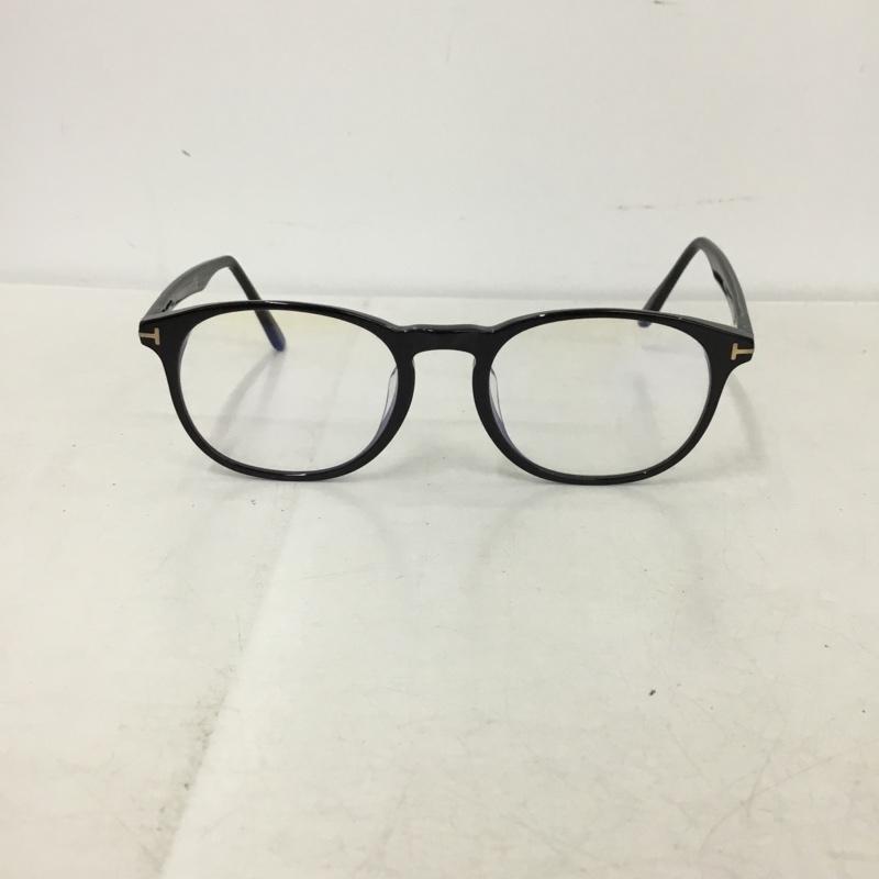 トム フォード TOM FORD めがね・サングラス めがね TF5680-F-B アジアンフィット ブルーライトカットレンズ ロゴ、文字 黒 / ブラック / black メンズ USED 古着 中古 10153646