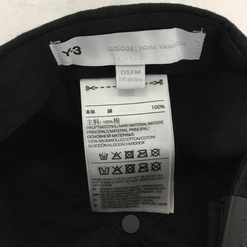 ワイスリー Y-3 帽子 キャップ HF2143 SQL CAP adidas YOHJI YAMAMOTO ロゴ、文字 黒 / ブラック / black メンズ USED 古着 中古 10153673