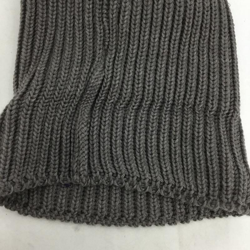 ニードルス Needles 帽子 ニット帽 パピヨン ワッチキャップ ウール ワンポイント 灰 / グレー / gray メンズ USED 古着 中古 10153677