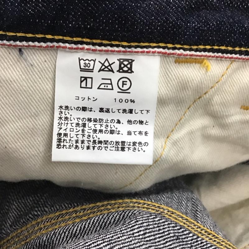 ゴールド GOLD パンツ デニム、ジーンズ デニムパンツ ワイドパンツ カジュアルパンツ L 無地 インディゴ / インディゴ / Indigo メンズ USED 古着 中古 10153695